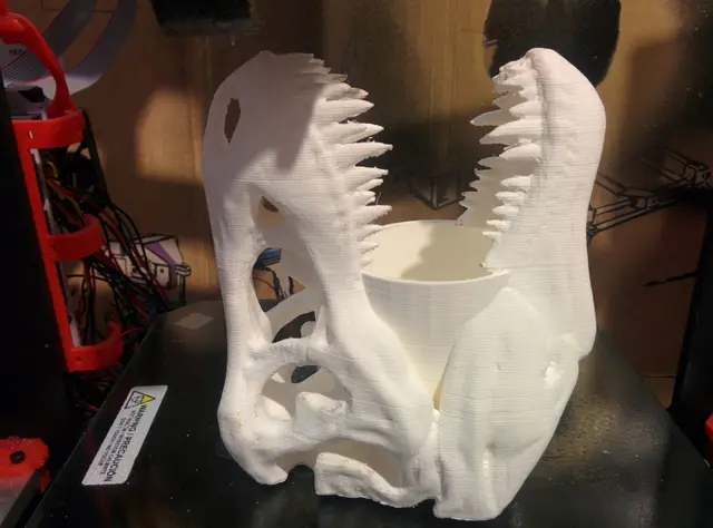 T-Rex Skull Pen Holder — modelo 3D