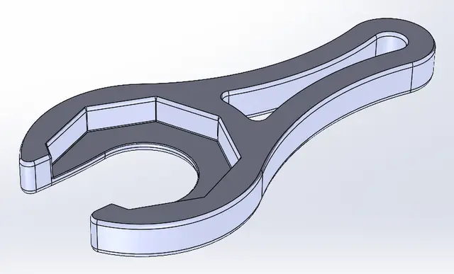 Maytag Washer Leveling Feet Wrench for 1.8" Octagonal Feet — modelo 3D