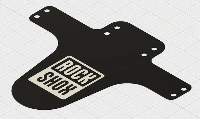 Mountain Bike MTB Mudguard — modelo 3D