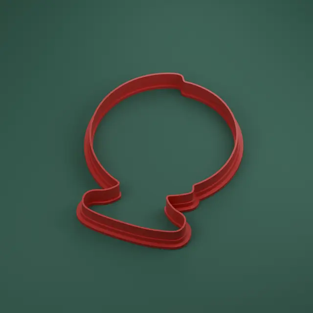 Snow Globe Cookie Cutter — modelo 3D