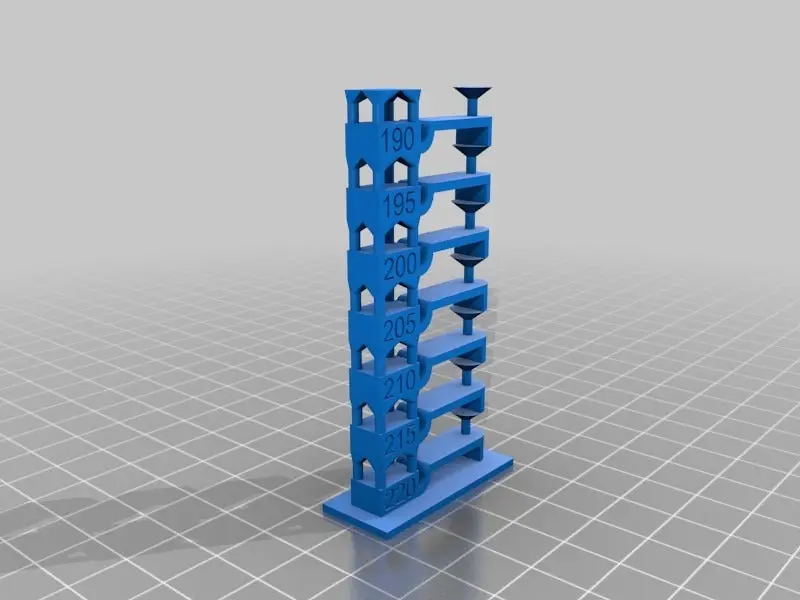 Temperature tower calibration test 220-190 — modelo 3D