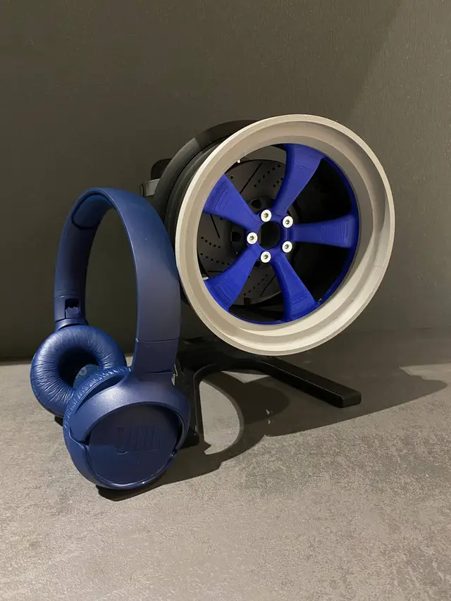Wheel Headphone holder — modelo 3D
