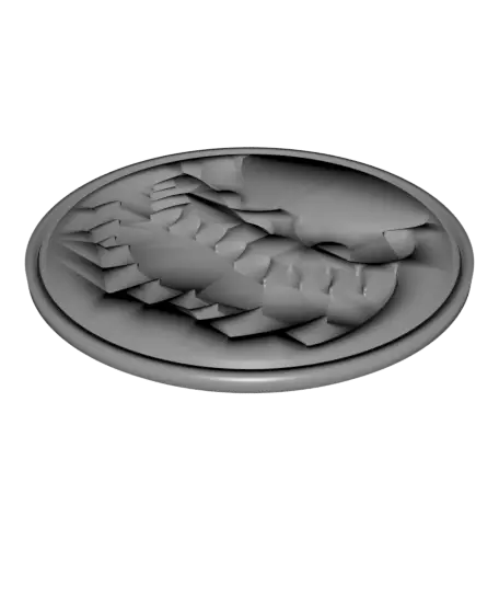 Halloween Coasters with Scary Pumpkin Faces — modelo 3D