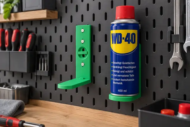 Magnetic Spray Can Holder for IKEA SKADIS — modelo 3D