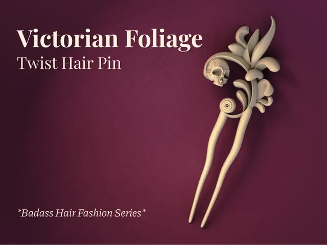 Victorian Foliage - Twist Hairpin — modelo 3D