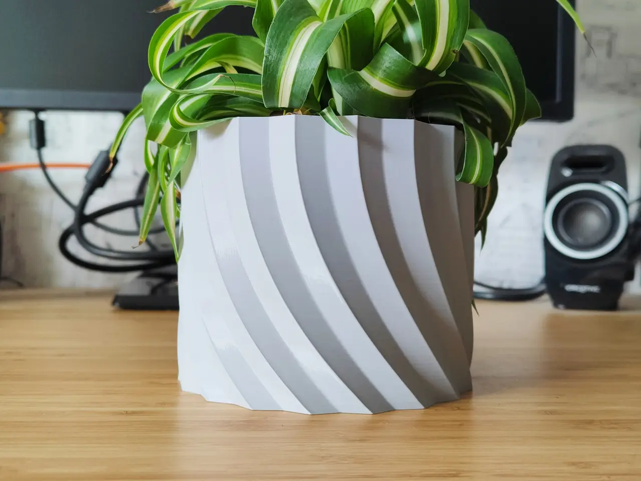 Spinning Spiral Pot and Planter - Easy Vase mode — modelo 3D