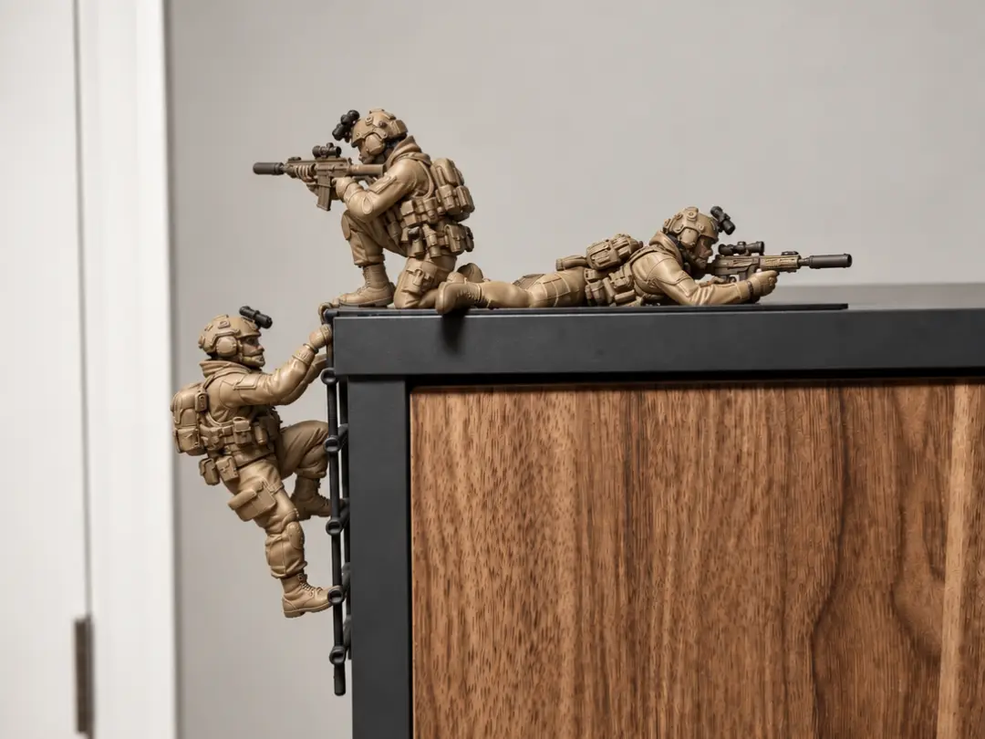 Climbing Ledge Specials Ops Soldiers! — modelo 3D