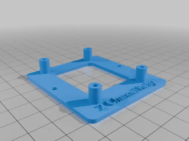 2 channel relay mount — modelo 3D