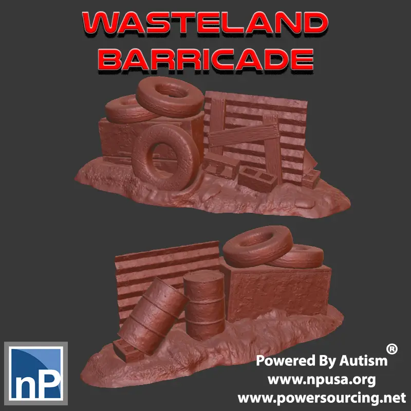 Wasteland Barricade — modelo 3D