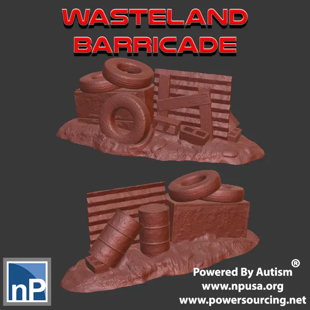 Wasteland Barricade — modelo 3D