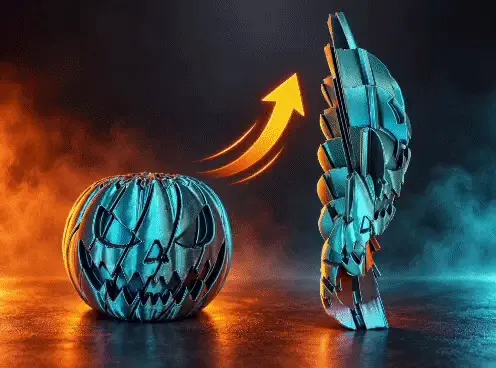 PUMPKIN TWIST FIDGET — modelo 3D