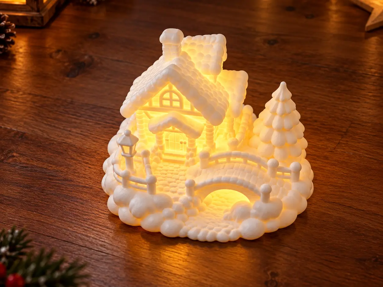 Magisches Winterhäuschen LED Tealight — modelo 3D
