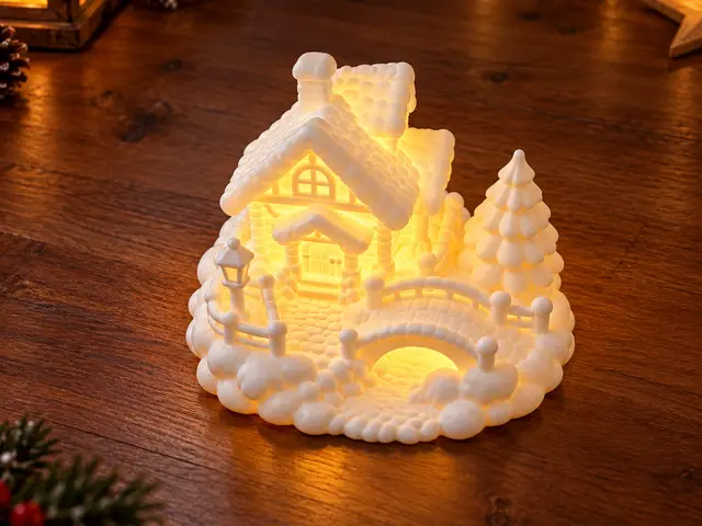 Magisches Winterhäuschen LED Tealight — modelo 3D