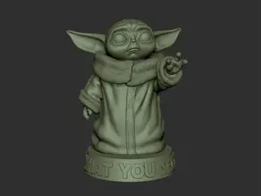 Baby Yoda — modelo 3D