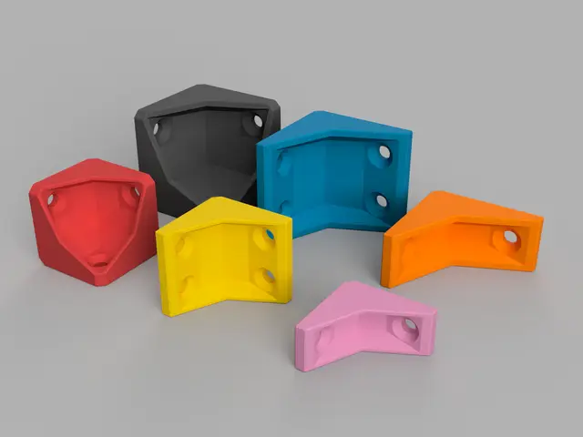 Corner Bracket v2 (optimized for 3D printing) — modelo 3D