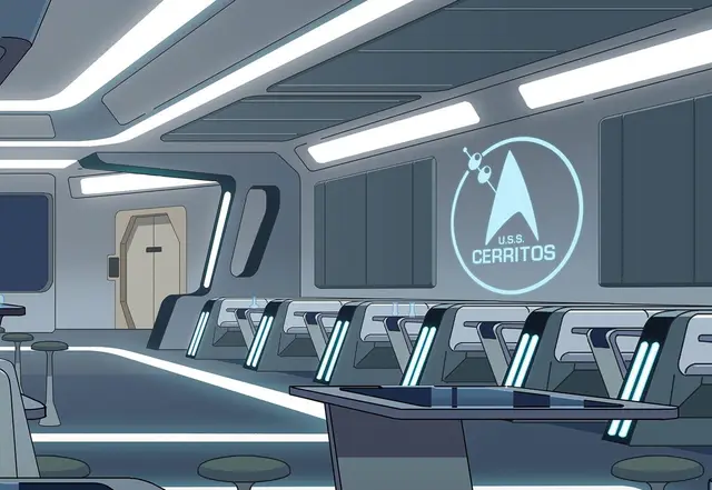 Cerritos Crew Lounge Walls- Star Trek Lower Decks — modelo 3D