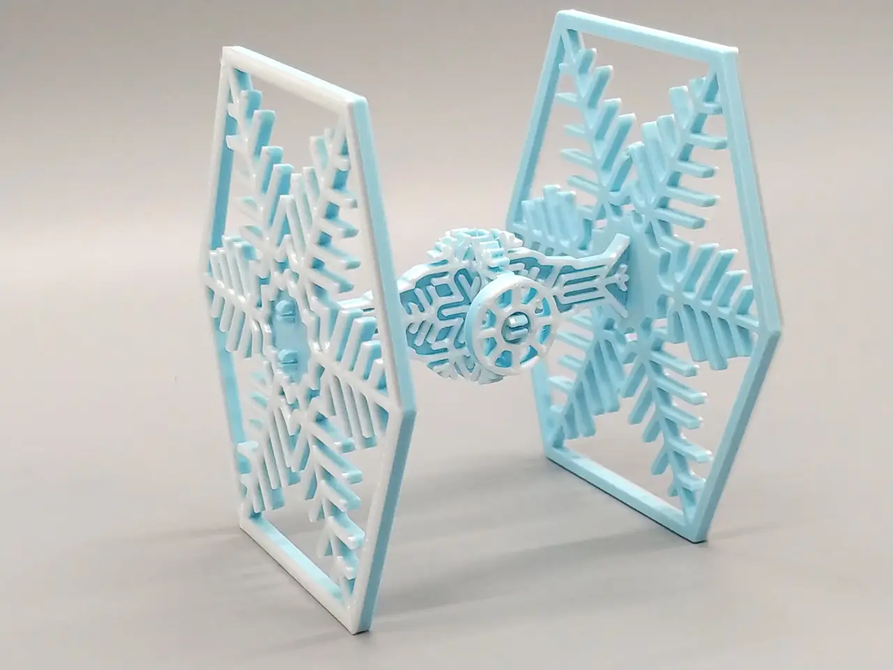 Snowflake TIE Fighter Kit Card Ornament — modelo 3D