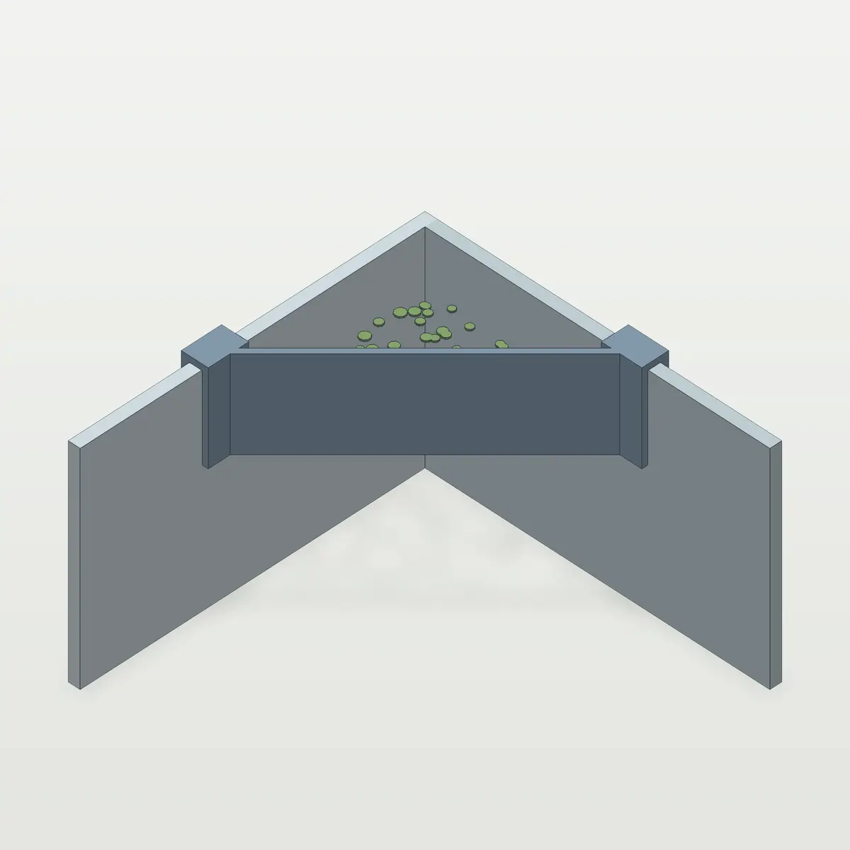 Floating Plant Corner Barrier for Rimless Tanks — modelo 3D