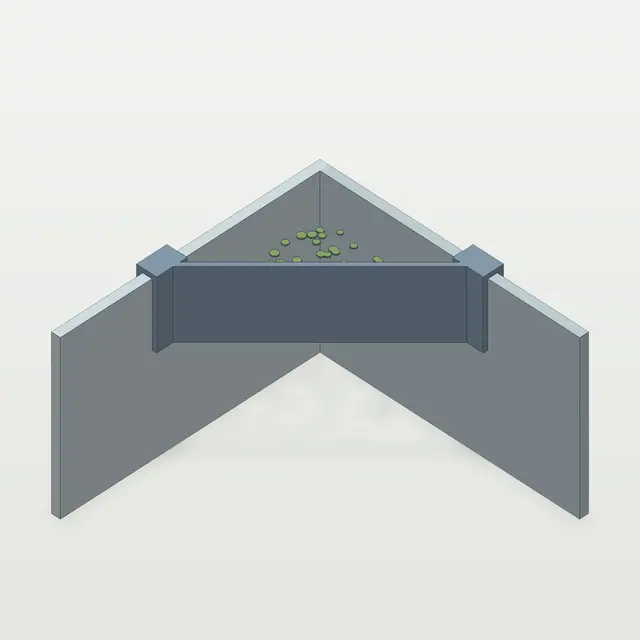 Floating Plant Corner Barrier for Rimless Tanks — modelo 3D