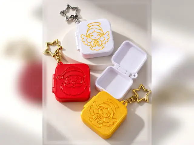 Chaveiro box/porta-joias de Natal — modelo 3D