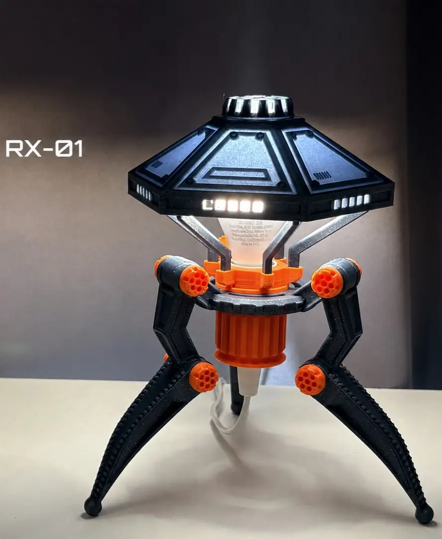 Sci-Fi Tripod Desk Lamp – RX-01 — modelo 3D