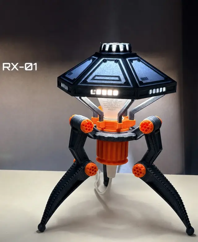 Sci-Fi Tripod Desk Lamp – RX-01 — modelo 3D