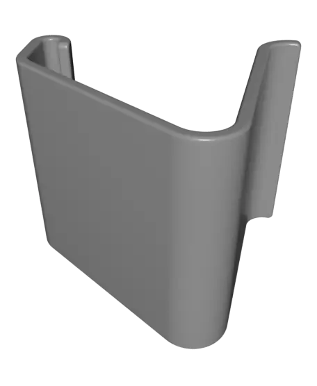 Curved Design Phone Stand, Smartphone Holder — modelo 3D