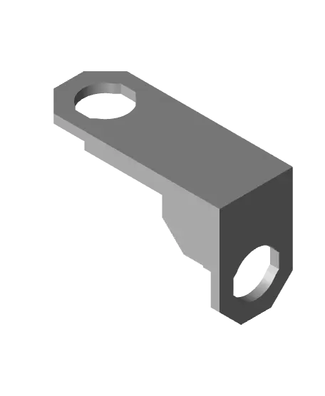 Type 1, Mid Thread Holes, 1x2 Outside Bracket — modelo 3D