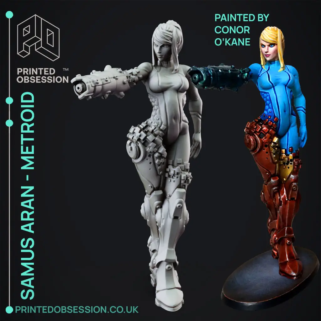 Samus Aran - Metroid - 25cm model — modelo 3D