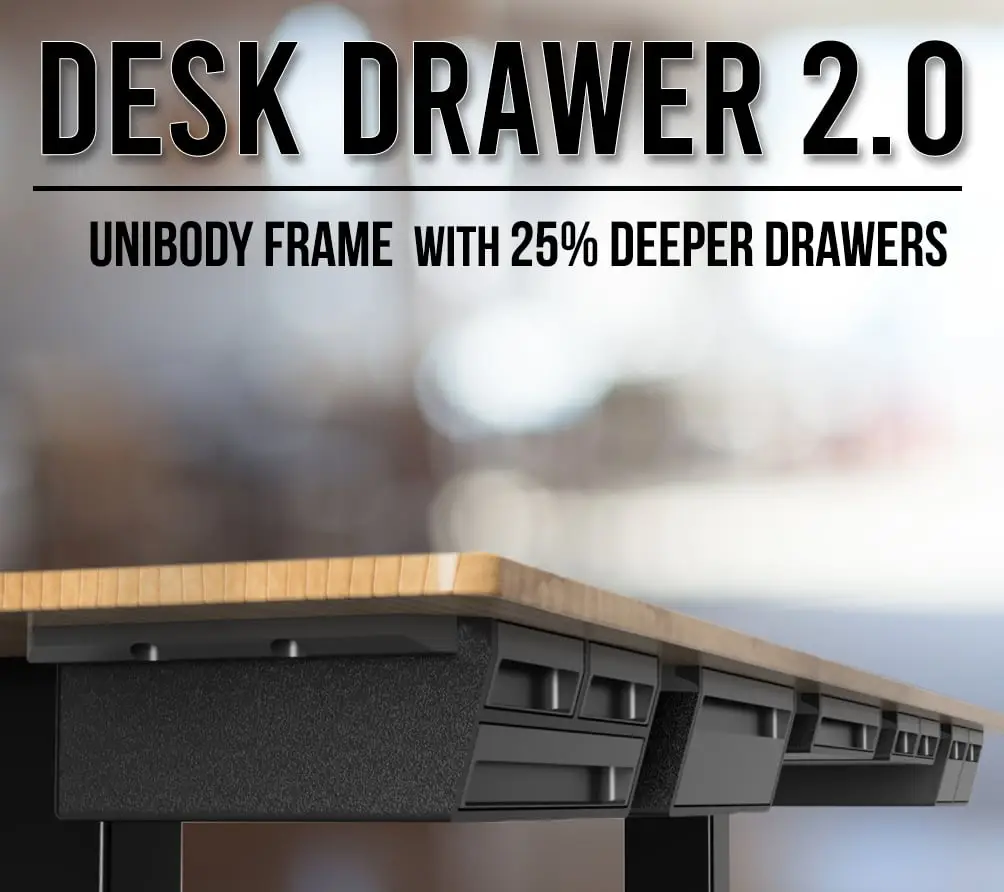 Under Desk Drawer 2.0 | Slim & Modern — modelo 3D