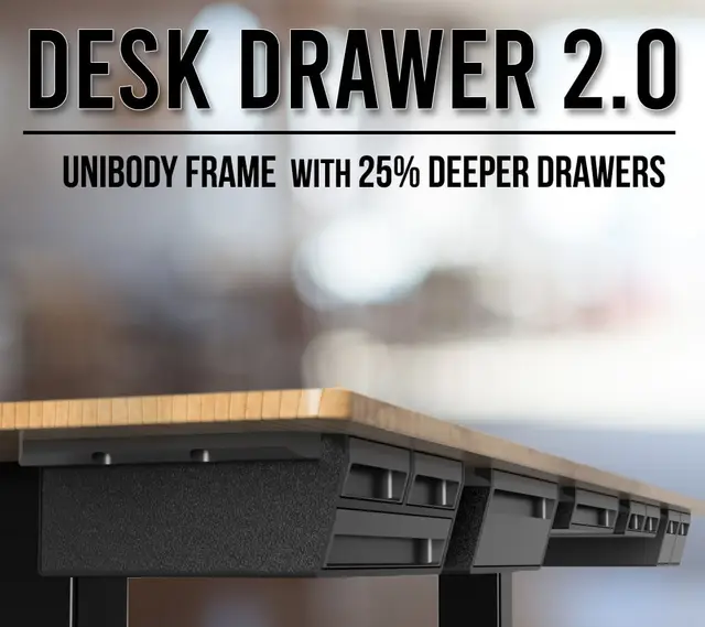 Under Desk Drawer 2.0 | Slim & Modern — modelo 3D
