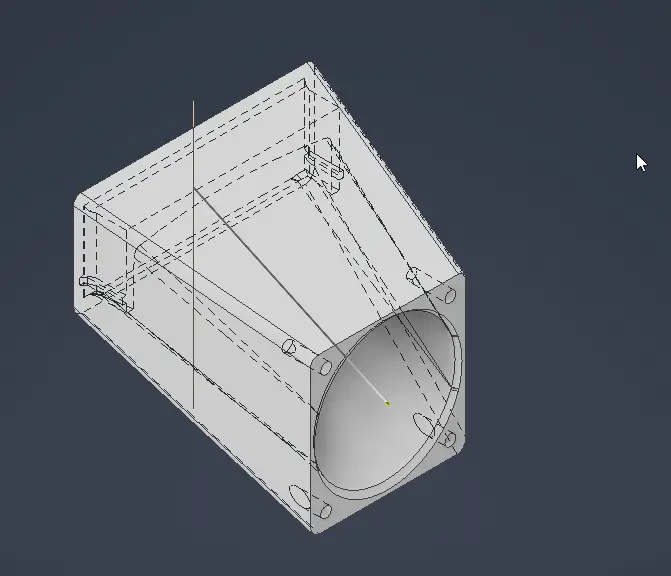 Tesla P4 40mm fan mount(s) — modelo 3D