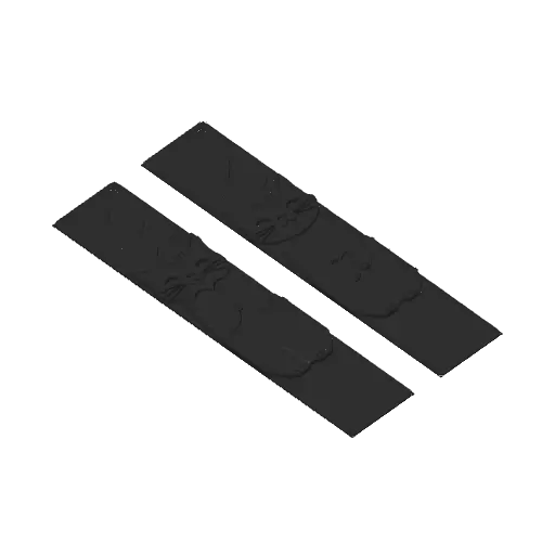 Valentine Kitty Bookmark4 - Hueforge - 4 colors — modelo 3D