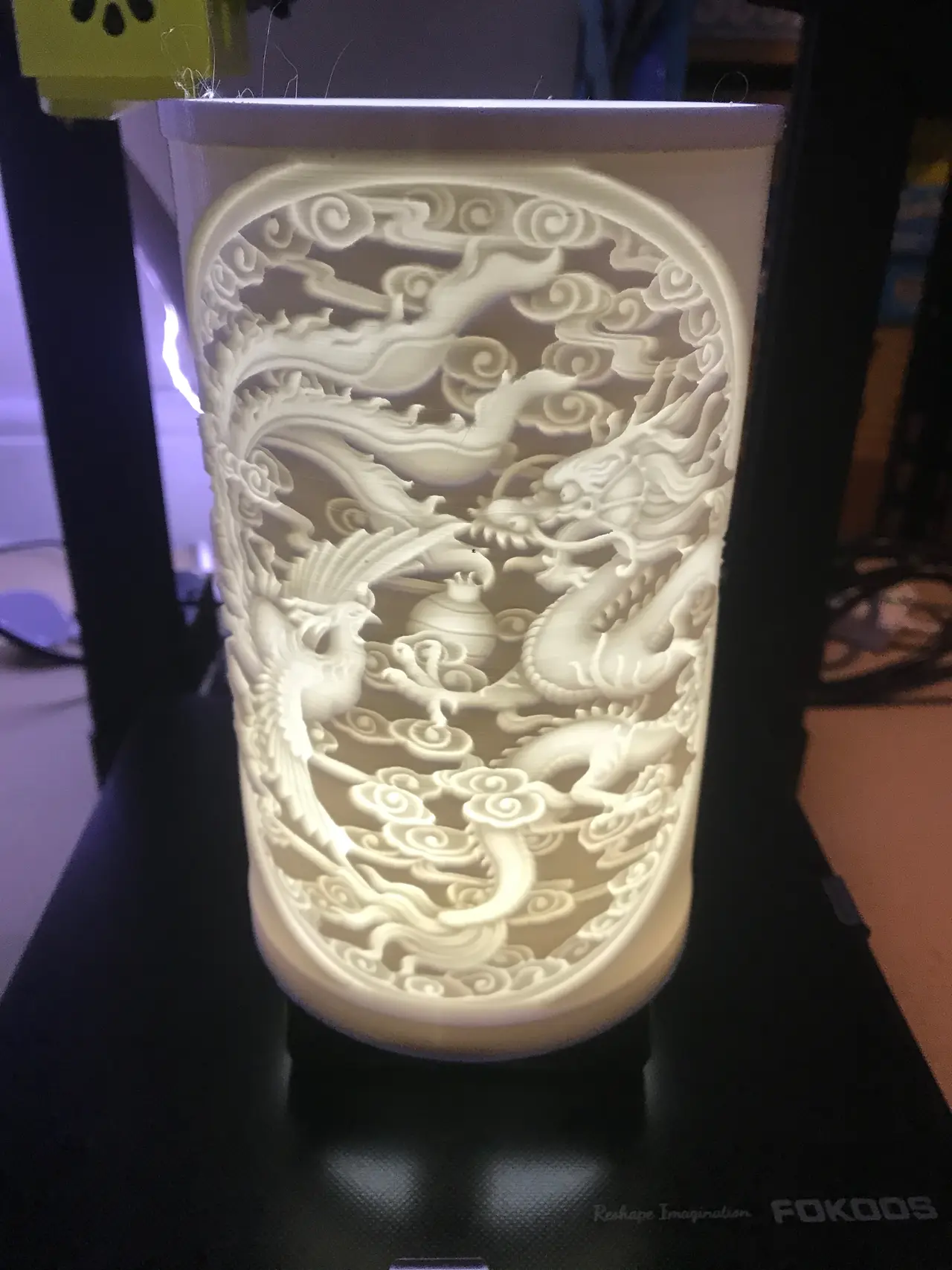 Lithophane Dragon lamp — modelo 3D
