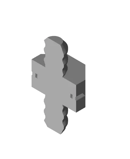 9 mm Small Thread, Small Flat Head, Folded-Bolt — modelo 3D