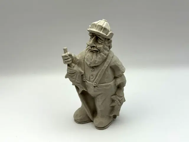 Bearded Fisherman With Pipe And Hat — modelo 3D