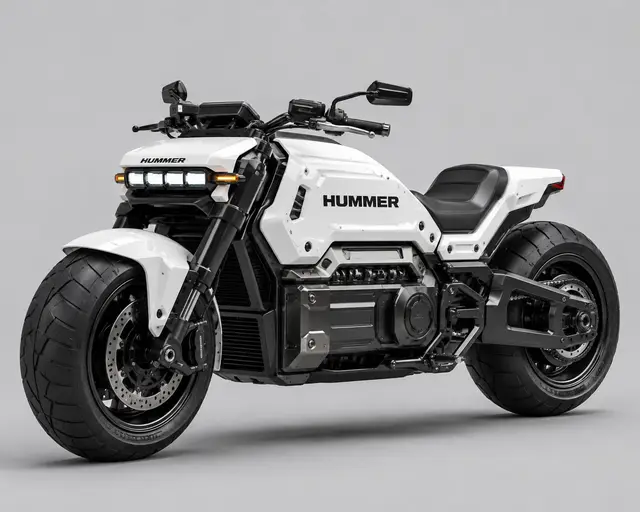 Hummer Style Futuristic Motorcycle — modelo 3D