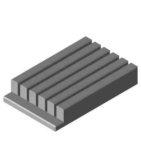 Gridfinity Adjustable Jumper Wire Comb - V2 — modelo 3D