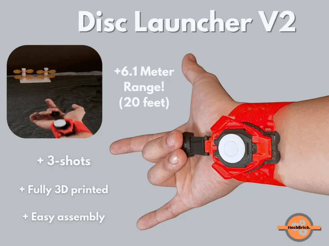 Spidey Disc Launcher MK-II (Multi-Shot) — modelo 3D