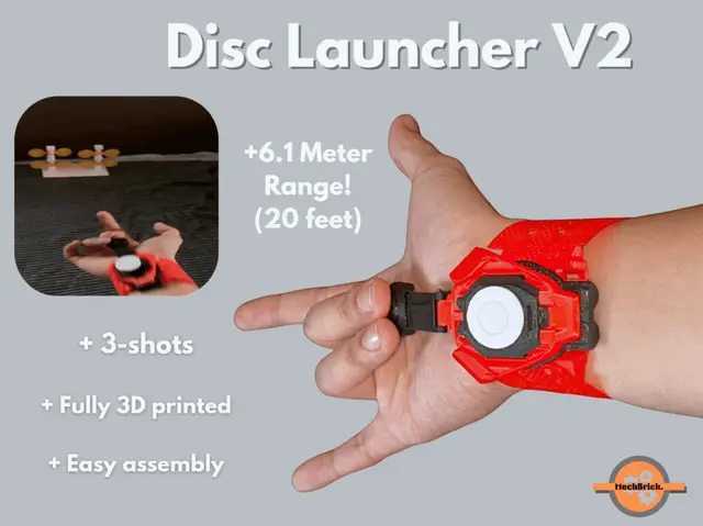 Spidey Disc Launcher MK-II (Multi-Shot) — modelo 3D