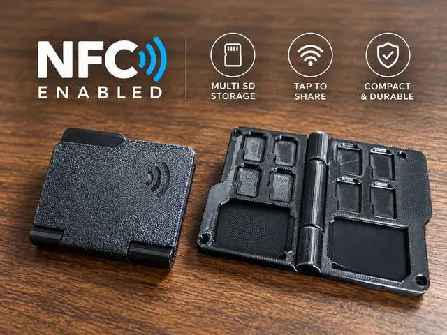 NFC Enabled SD & Micro SD card Holder — modelo 3D