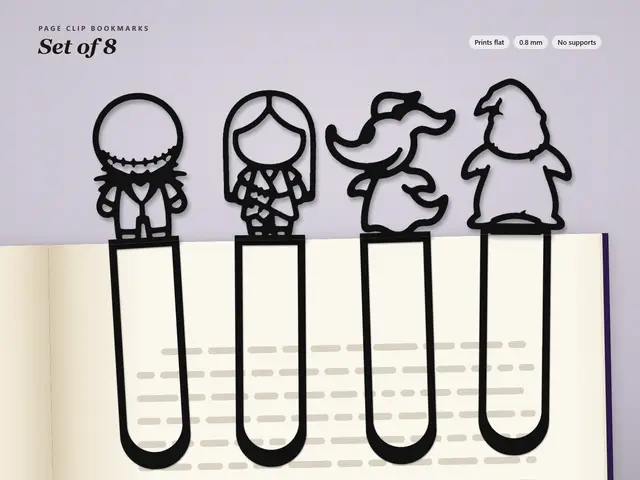 Nightmare Before Christmas Page Clip Bookmarks — modelo 3D