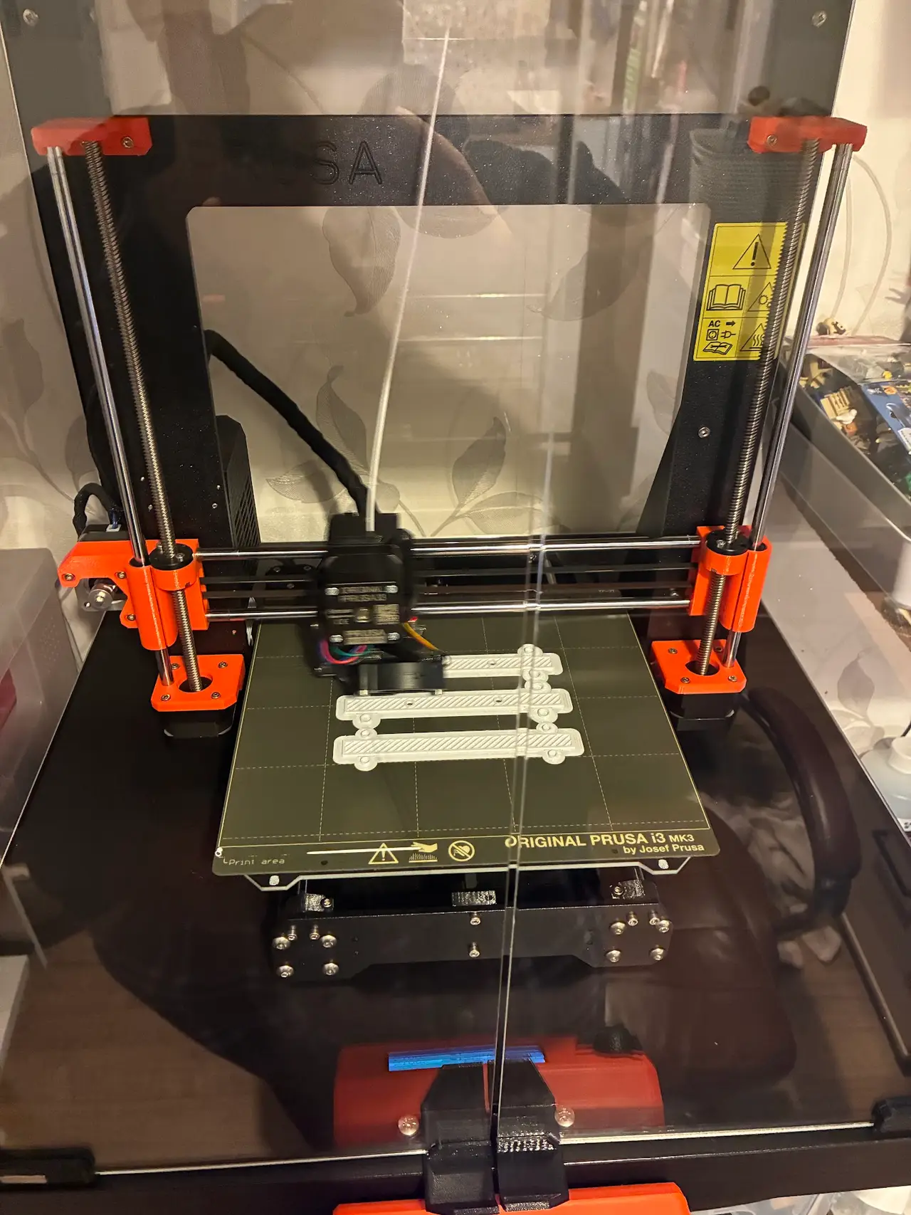 Filament Spool Holder Stop Ends with Fixing Holes — modelo 3D