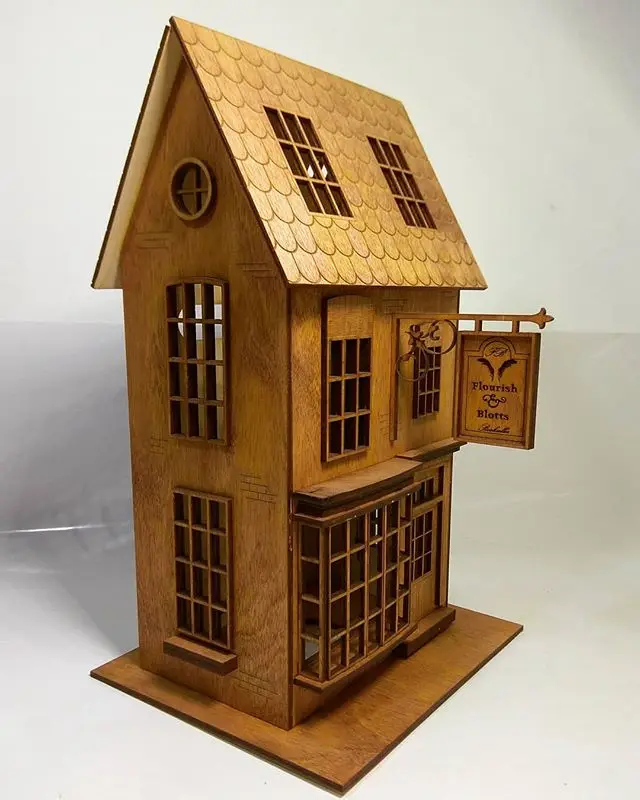 Laser Cut Wooden Harry Potter House — modelo 3D