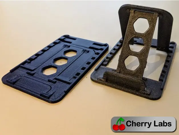 Phone/Tablet Stand - Flat fold - Print in place! — modelo 3D