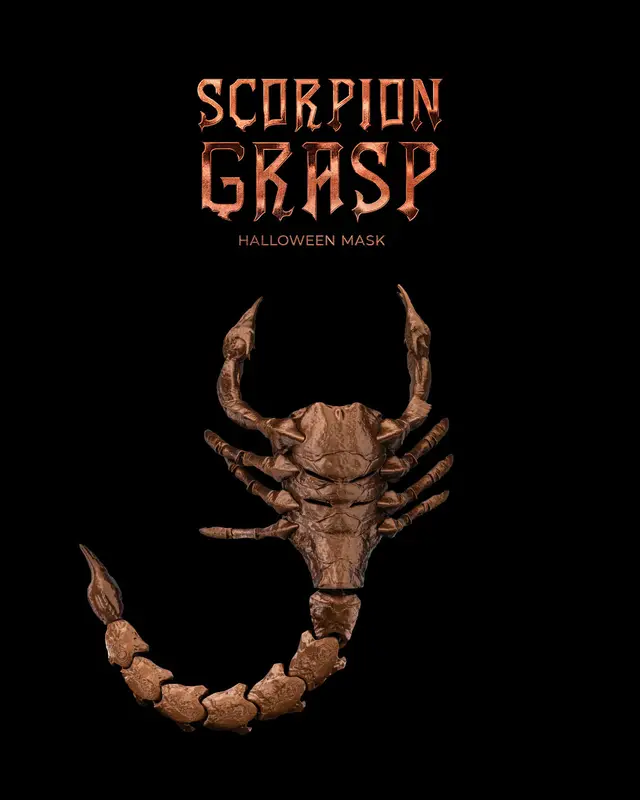Scorpion Grasp Halloween Mask — modelo 3D