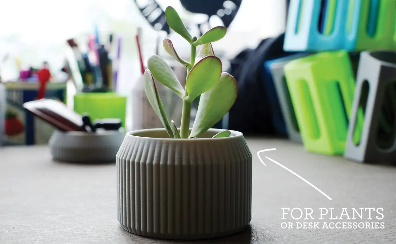 Striped Pot — modelo 3D