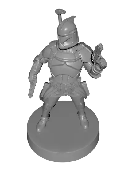 Clone Trooper Figurine - Officer — modelo 3D