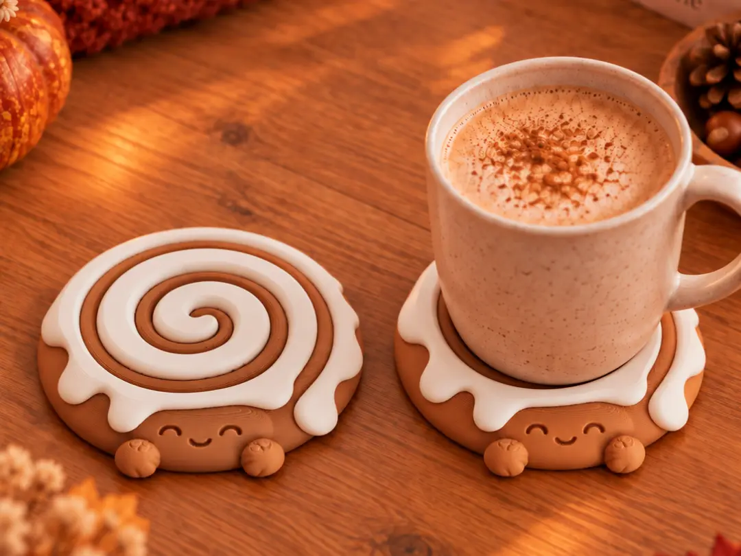 Cinnamon Roll Coaster - Autumn Christmas Decor — modelo 3D