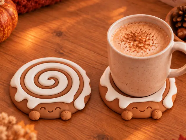 Cinnamon Roll Coaster - Autumn Christmas Decor — modelo 3D